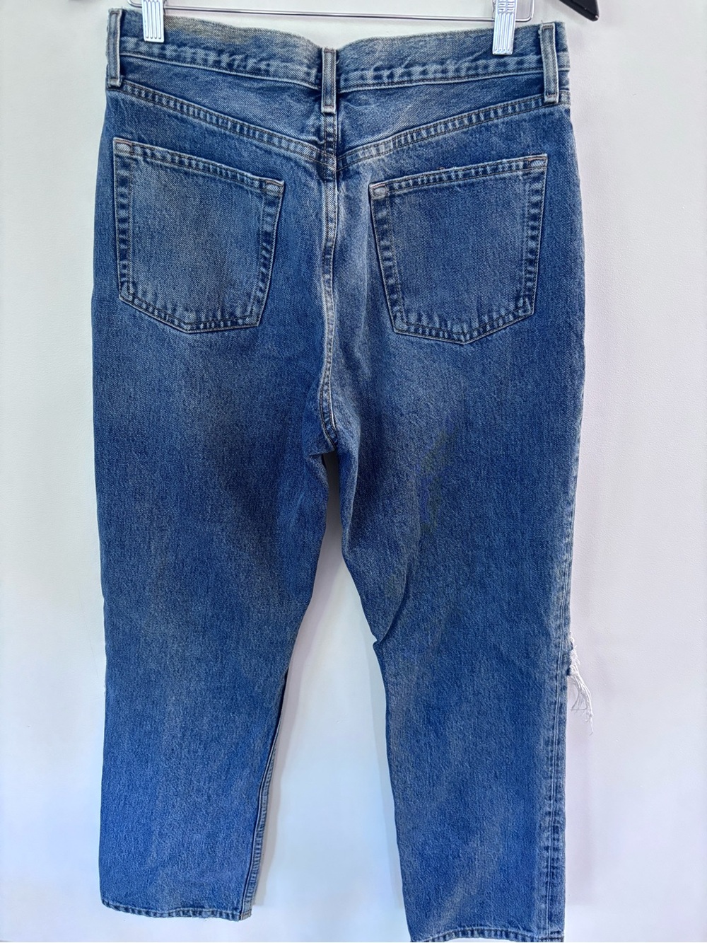 Topshop Mid Wash Dad Jeans distressed sz 30 - Picture 4 of 5